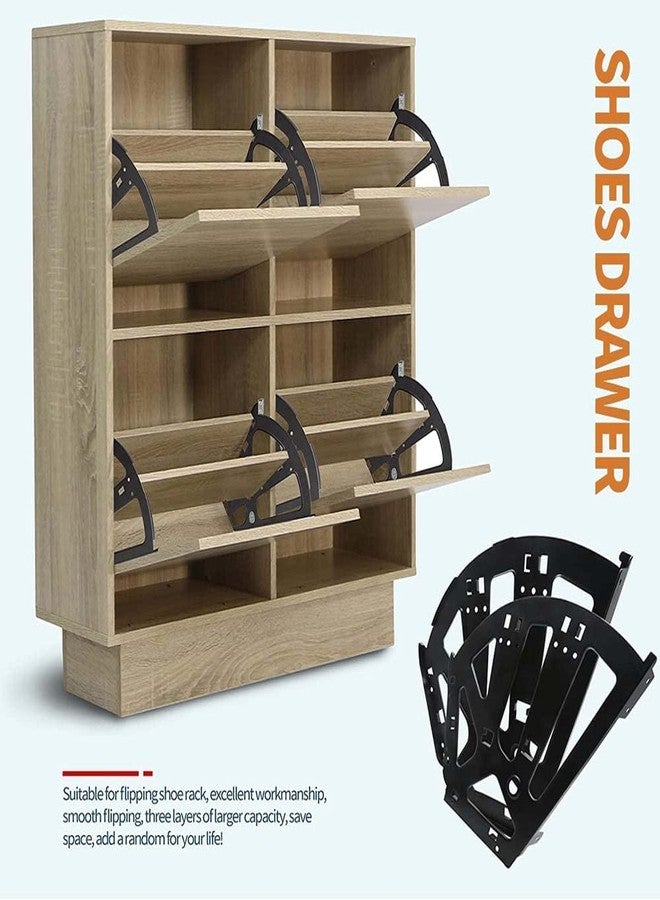 HYDERON Soft Close Wardrobe Accessories - 3-Layer Shoe Rack for Home Storage and Organization | Durable and Space-Saving Design | (Pack of 1 Piece) - Image 3